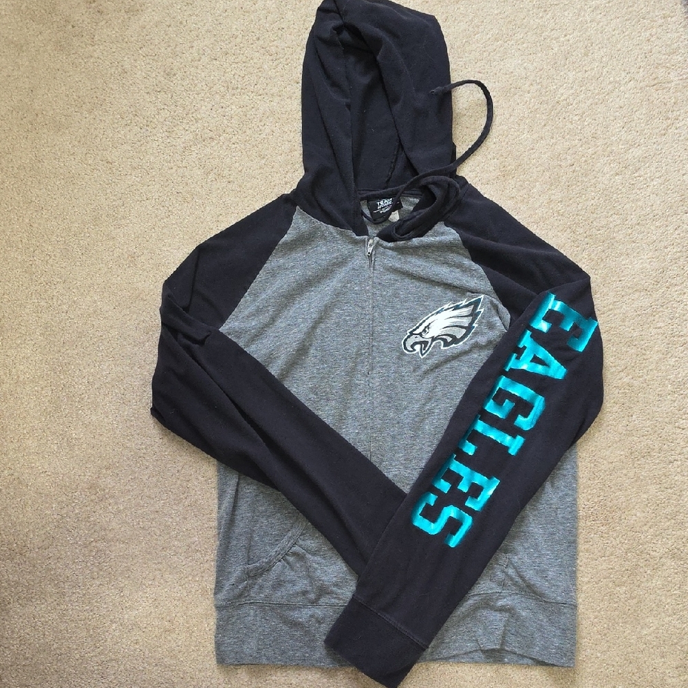 NFL Black and Gray Hoodie with Teal Accents